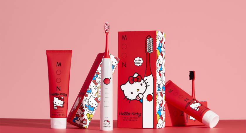 Oral Care Brand Moon Purrs 50 Years of Hello Kitty with Strawberry Mint Toothpaste